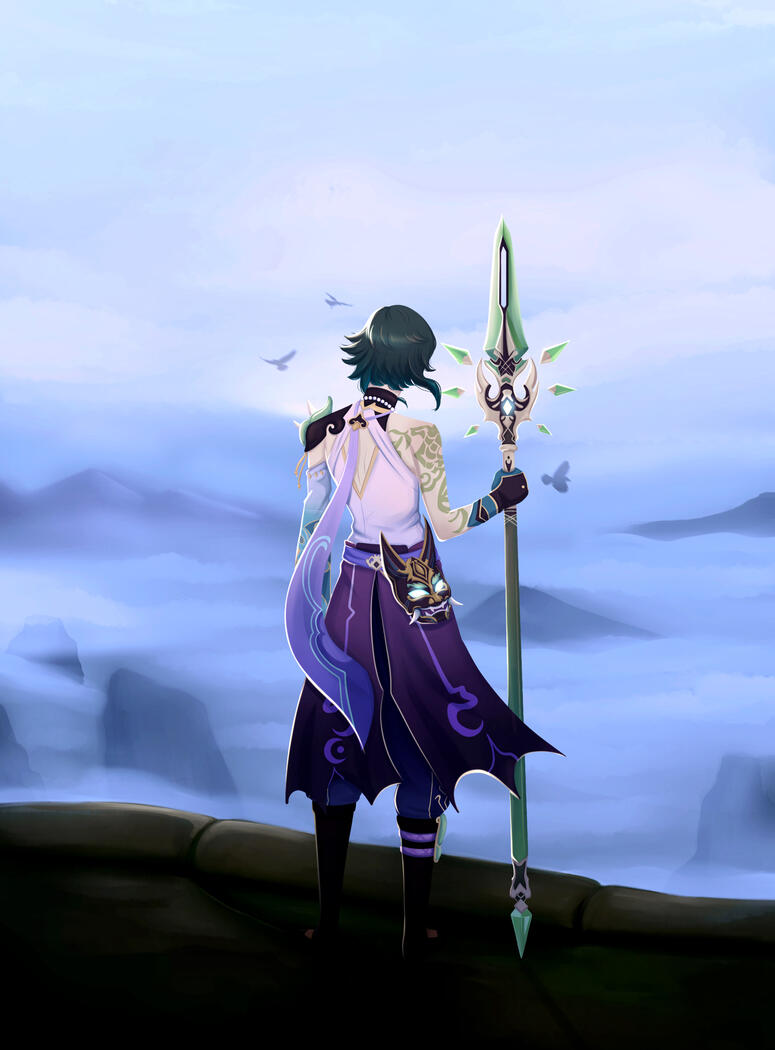 Yaksha Above Liyue - Fanart