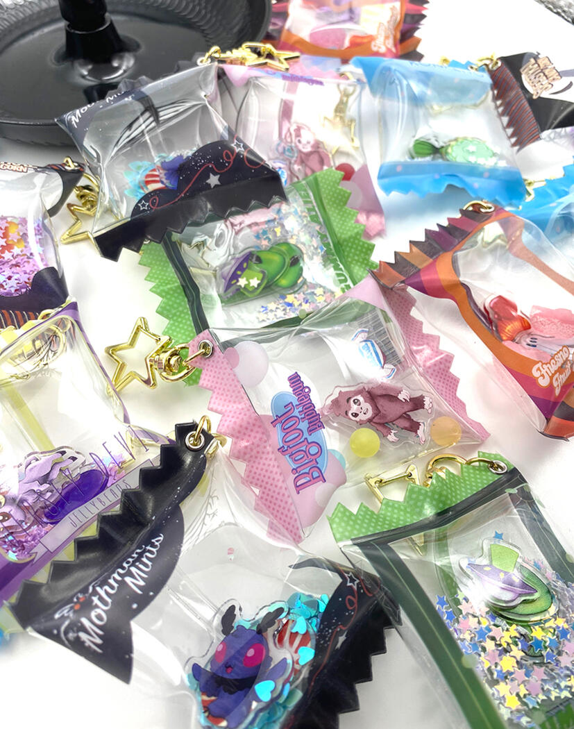 Cryptid Candy Bag Charms